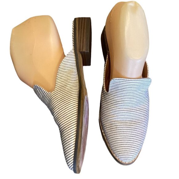 Indigo Rd. Hayze Striped Canvas Mules Sz 6-1/2 M #146T - Picture 3 of 10